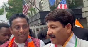 Manoj Tiwari became the first MP to attend the Indian Independence Ceremony on 18th August in New York, USA